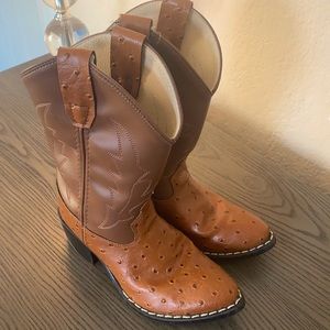 🤠 Kids ostrich old west boots